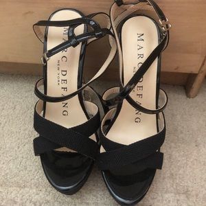 PAGEANT HEELS. MARC DEFANG. SIZE 7.5.